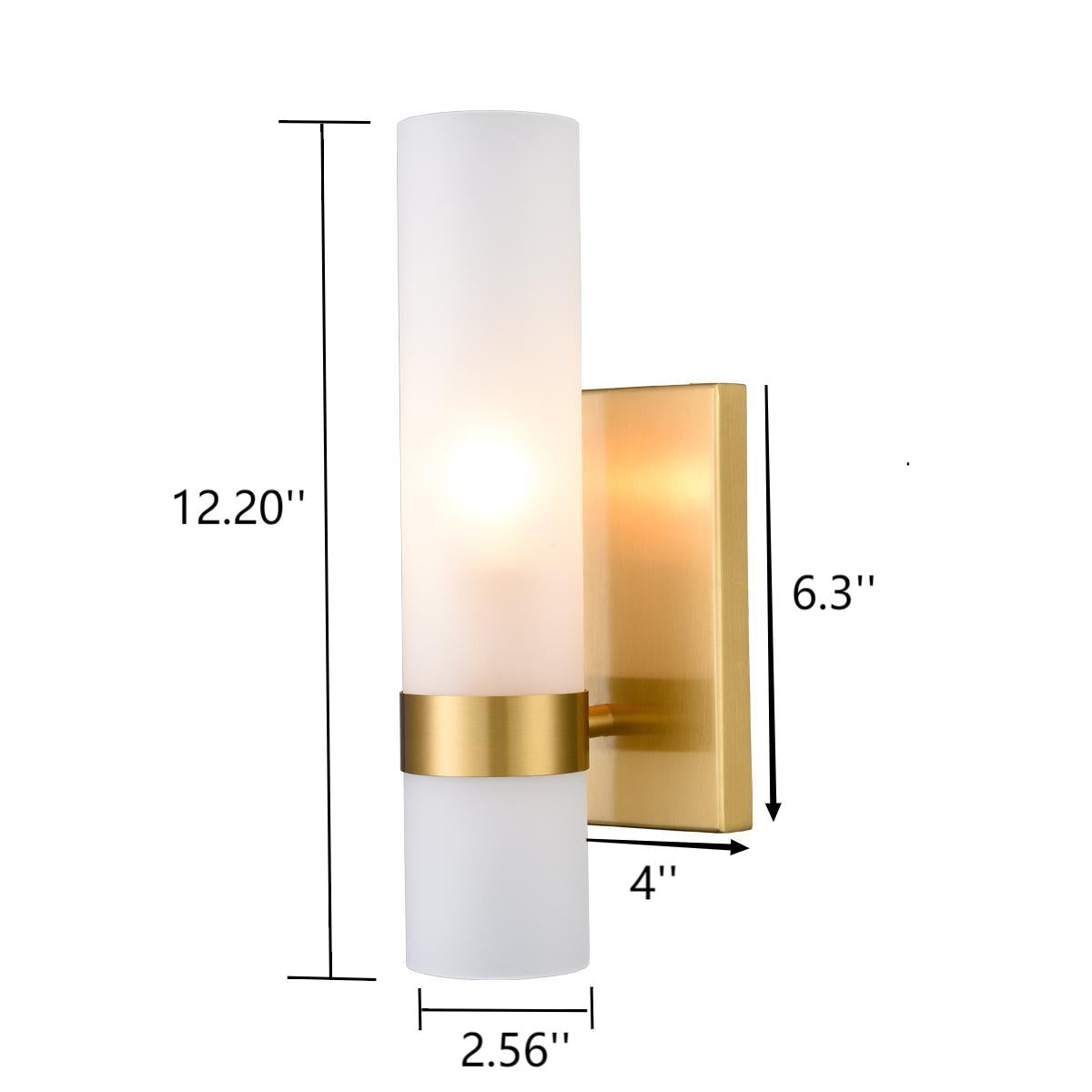 Gold Cylinder Wall Sconce