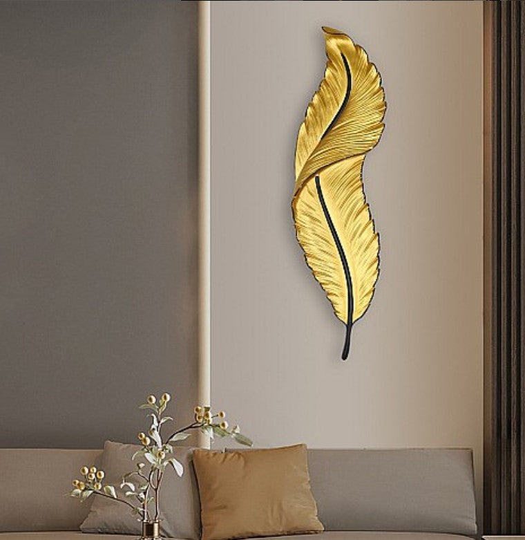 Resin Feather Wall Lamp